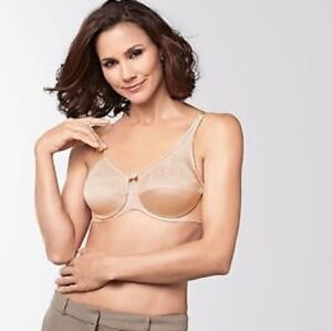 Amoena Nina 2242 nude tan underwire post mastectomy bra sz 38 DDD WL343
